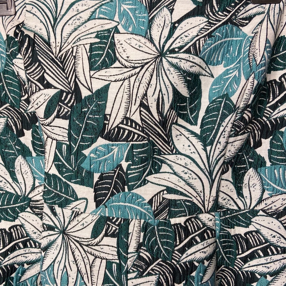 Teal patterned tea dress - Picture 3 of 7